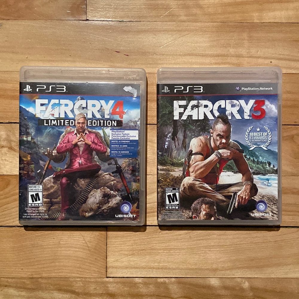PLAYSTATION 3 - FARCRY 3 & FARCRY 4  (2 Video Games)